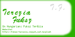 terezia fuksz business card