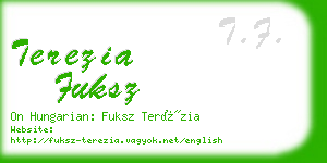 terezia fuksz business card